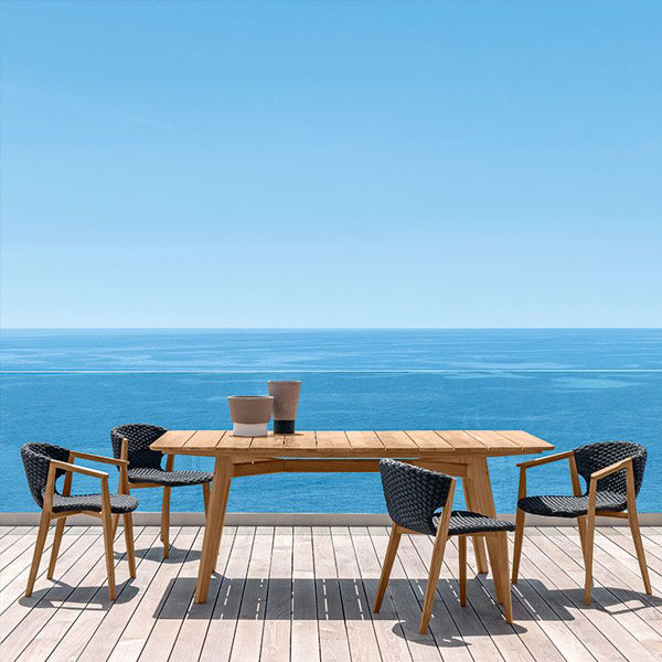 כסא אוכל מעוצב לגינה - סדרת ניט כסא אוכל מעוצב לגינה - סדרת ניט