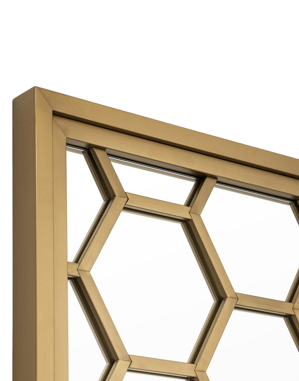 מראה מלבנית שלד זהב מראה מלבנית שלד זהב