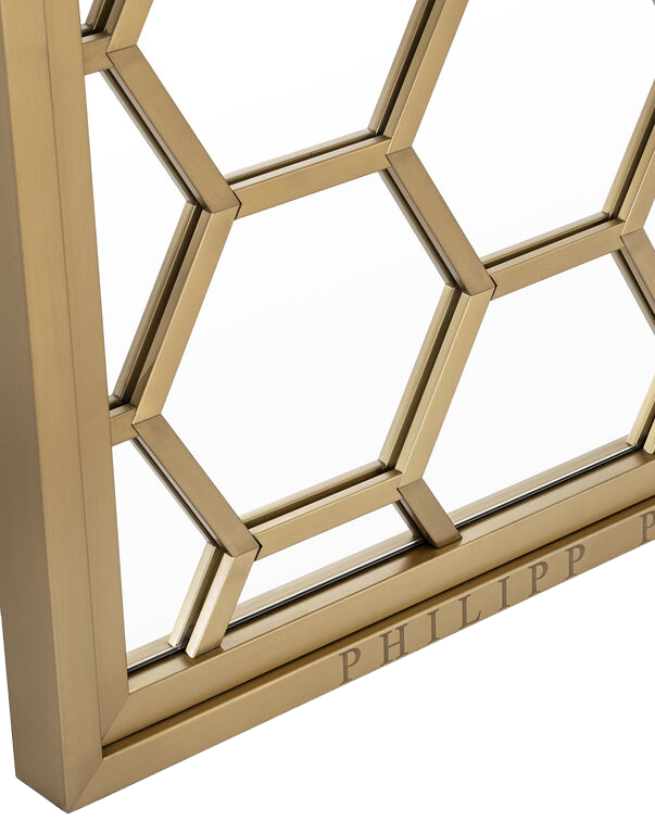 מראה מלבנית שלד זהב מראה מלבנית שלד זהב