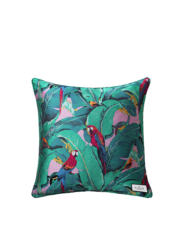 כרית נוי תוכי באריגת ג'קארד