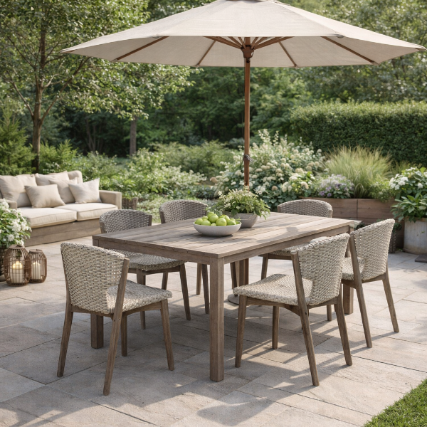 #צבע_Pickled Teak + Rope Light Grey