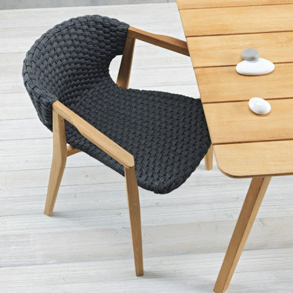 Ethimo Knit Dining Armchair Ethimo Knit Dining Armchair