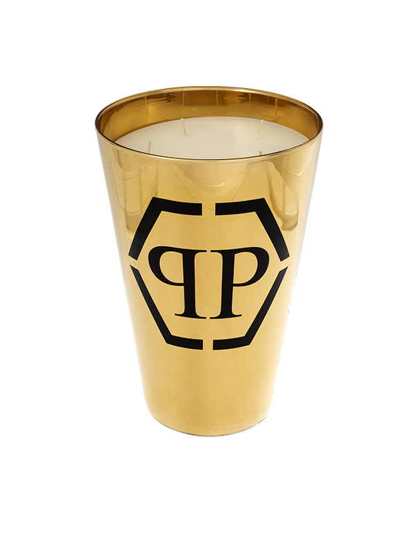 נר ריחני מזכוכית זהב עם חותמת PP בגודל XL נר ריחני מזכוכית זהב עם חותמת PP בגודל XL
