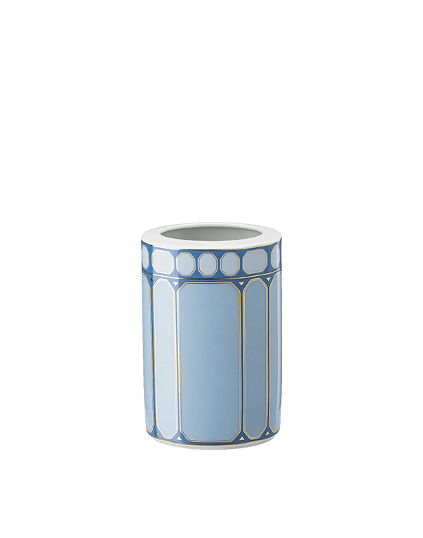 אגרטל מעוצב לפרחים סברובסקי בצבע כחול 15 ס"מ – רפאל אקלה