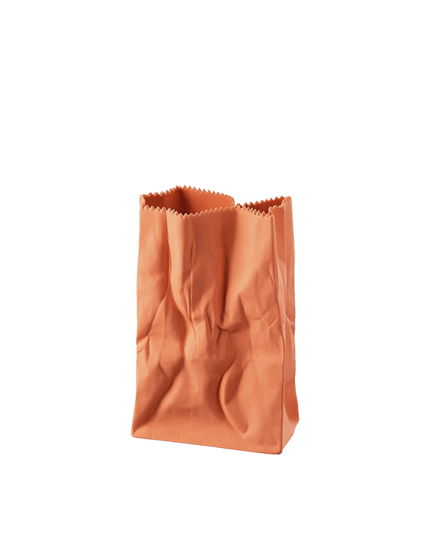 אגרטל כתום בעיצוב שקית נייר רוזנטל - Rafael Eclat אגרטל כתום בעיצוב שקית נייר רוזנטל - Rafael Eclat