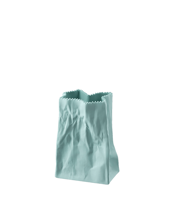 אגרטל טורקיז בעיצוב שקית נייר רוזנטל - Rafael Eclat