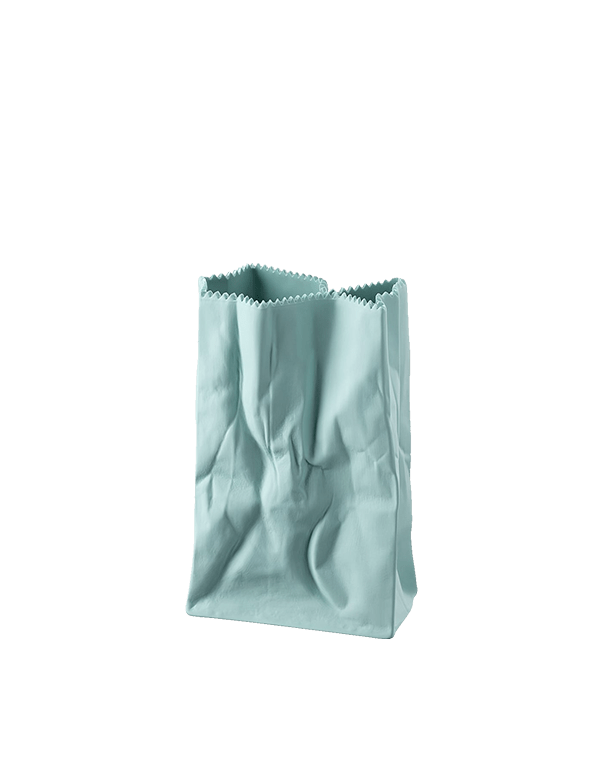 אגרטל טורקיז בעיצוב שקית נייר רוזנטל - Rafael Eclat אגרטל טורקיז בעיצוב שקית נייר רוזנטל - Rafael Eclat