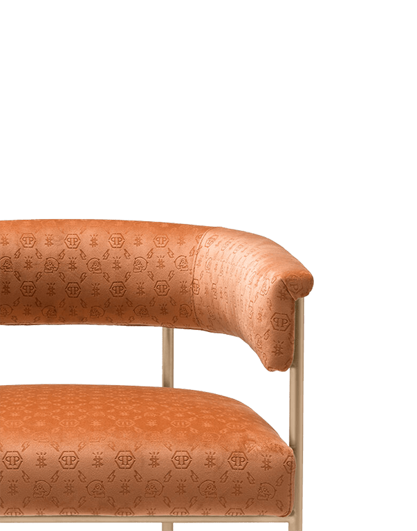 כיסא אוכל Monogram כתום - RafaelEc כיסא אוכל Monogram כתום - RafaelEc