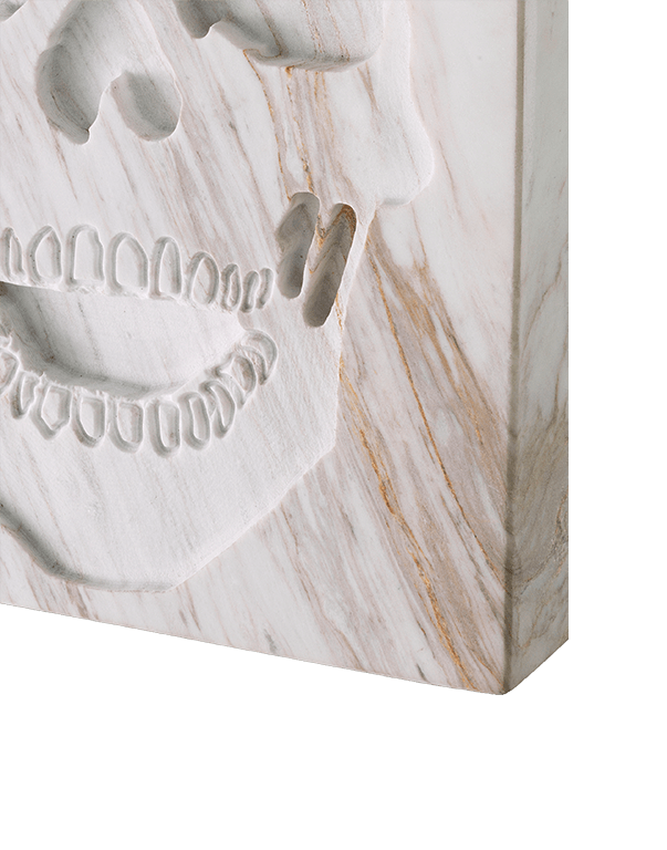 לוחית שיש דקורטיבית גולגולת - RafaelEc לוחית שיש דקורטיבית גולגולת - RafaelEc