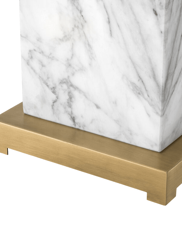 מנורת שולחן King שיש לבן - Rafael Eclat מנורת שולחן King שיש לבן - Rafael Eclat