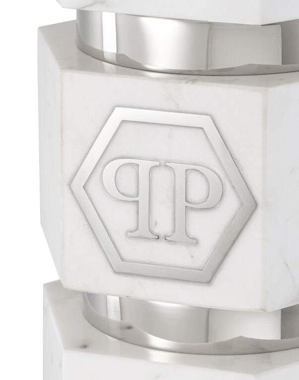 מנורת שולחן משושה שיש לבן - Rafael Eclat מנורת שולחן משושה שיש לבן - Rafael Eclat