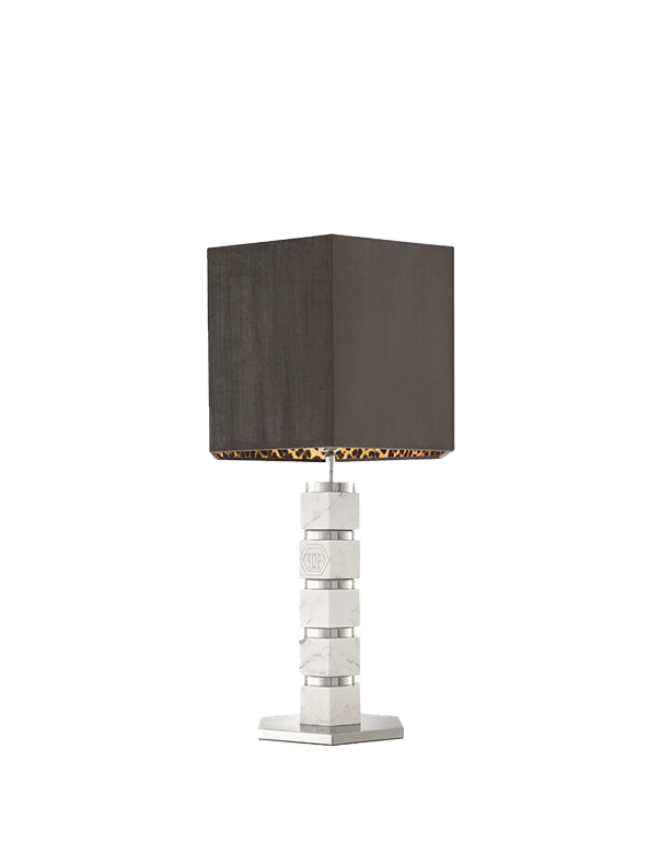 מנורת שולחן משושה שיש לבן - Rafael Eclat מנורת שולחן משושה שיש לבן - Rafael Eclat