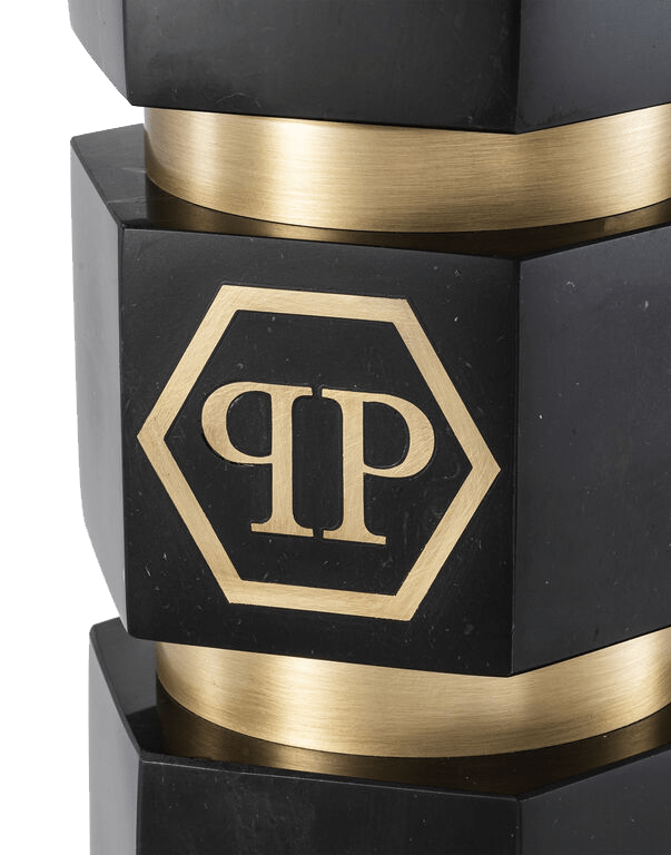 מנורת שולחן משושה שיש שחור - Rafael Eclat מנורת שולחן משושה שיש שחור - Rafael Eclat