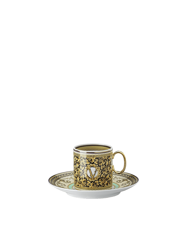 כוס קפה עם תחתית ורסאצ'ה גודל 100 מ"ל - RafaelEc כוס קפה עם תחתית ורסאצ'ה גודל 100 מ"ל - RafaelEc