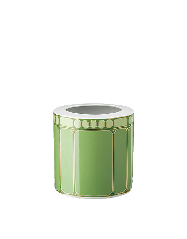 אגרטל מעוצב סברובסקי בצבע ירוק 17 ס"מ – רפאל אקלה
