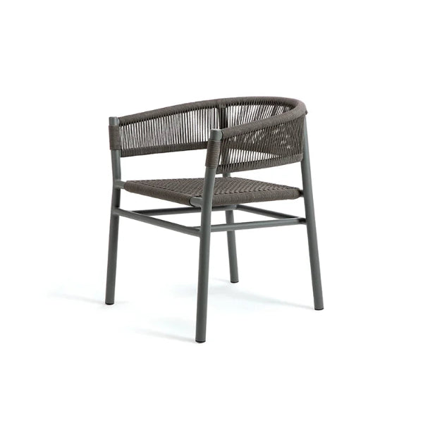 #גימור_Warmgrey Aluminium + Round Rope Dark Grey