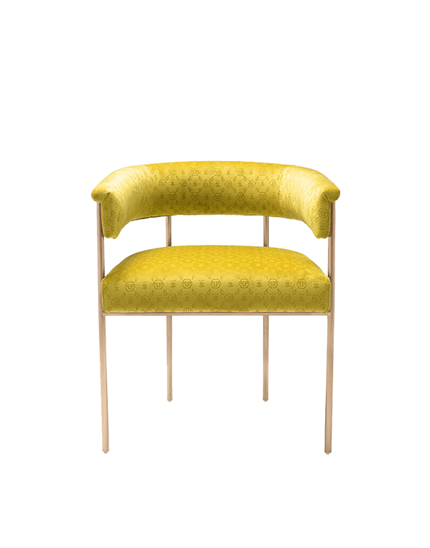 כיסא אוכל Monogram צהוב - RafaelEc