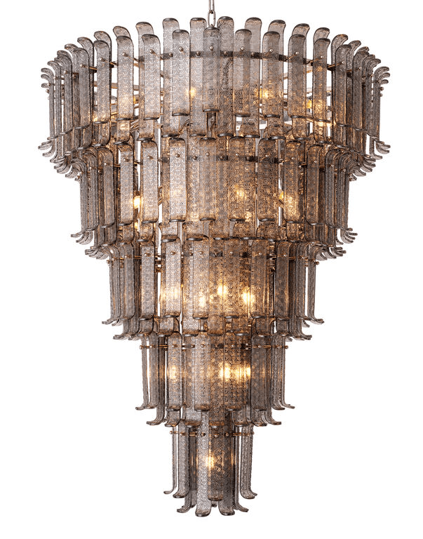 מנורת שנדליר רודאו דרייב זכוכית מעושנת וזהב XXL - Rafael Eclat